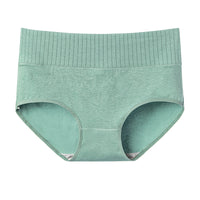 Women's Japanese-style Purified Cotton Belly Contracting Mid-high Waist Plus Size Briefs