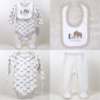 Baby Hat Long Sleeve Bodysuit Pant 3 Piece Set Spring Autumn