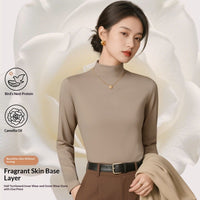 Lightweight Slim-fit Warm Mock-neck Base Layer