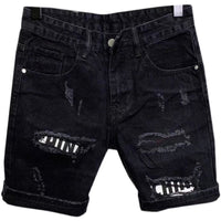 Summer New Patch Slim Fit Denim Cropped Pants