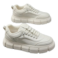 Mens Stylish Microfiber Chunky-soled Trendy All-match Casual Shoes