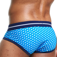 Fashion Men's Combed Cotton Star Briefs