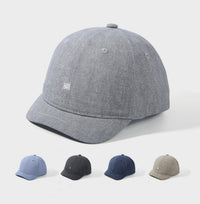 Solid-color Embroidered Robot Smiling Face Short Brim Adjustable Soft-top Simple And Versatile Style Baseball Cap For Daily Use During Travel Or Outings