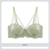 Women's Solid Color Versatile Push-up Shaping Thin Bra