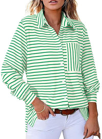 V-neck, Extra-stretch Long-sleeve Shirt