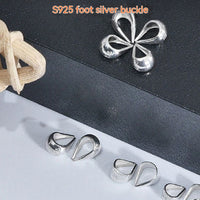 Silver Sunflower Seed Buckle Jade Pendant Clasp Pendant Head Buckle