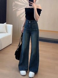Flared Jeans For Women A-line Style, Autumn