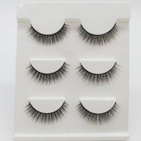Three Pairs Of 3D Eyelash Natural Thick Multi-layer