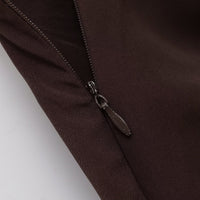 Temperament Slim-fit Midi Skirt With Layered Decoration