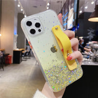 Mobile Phone Case Epoxy Glitter 11pro Gradient Fine Hole Transparent Case
