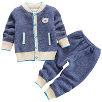 Boys And Girls Plus Cashmere Sweater Two-piece Suit