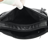 Real Washed Leather Classic Solid Color Soft Leather Versatile Casual One-shoulder Crossbody Bag
