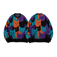 Mens Cartoon Sweater With Long Sleeves