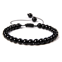 6mm Natural Stone Beads Womens Bracelet Yoga Energy Sports
