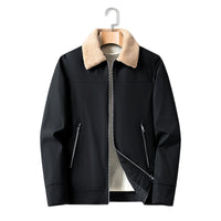 Men's Coat New Casual Fleece Jacket Stand Collar
