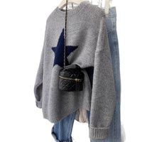 Women's Crew-Neck Simple Long-Sleeve Sweater Top