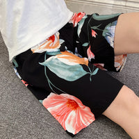 Summer Women's Pajama Pants Cotton Silk Shorts Home Loose