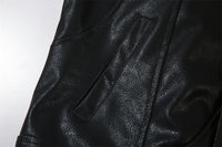 Men's Casual American Style Loose Flying PU Leather Jacket Coat