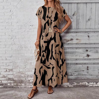 Women's Fashionable Casual Dress With Digital Print