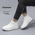 Men's Fleece-lined Warm Leisure Comfortable White Shoes