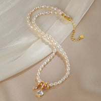 Spring New Arrival Natural Seedless Freshwater Pearl Necklace