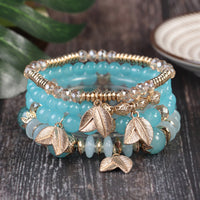 Bohemian Multi Layer Bracelet Leaf Ethnic Style