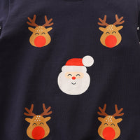 Children's Sweater European And American Style Children Elk Printing Pullover