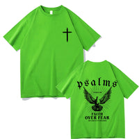 Jesus Faith Over Fear Christian Peace Dove Graphic T-Shirt