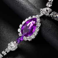 Purple Diamond Drop Underwear Chain Nightclub Sexy
