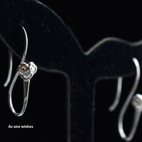All-match Empty Tuoping Buckle Princess Earrings