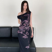 Womens Designer Niche New Chinese-Style Dress