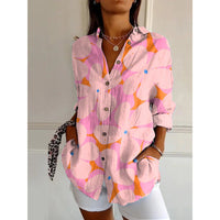 European And American Women's Animal-print Blouse