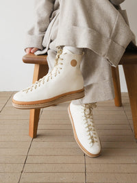 Leather Casual Shoes Platform Boxing Board Shoes