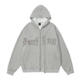 Letter Embroidered Cardigan Sweater For Men