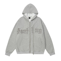 Letter Embroidered Cardigan Sweater For Men