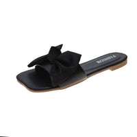 Fashion Personality Flat Bowknot Slippers For Women