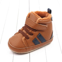 Winter Fleece-lined Baby Cotton-padded Shoes High-top