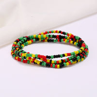 Women's Colorful Beaded Elastic Waist Chain