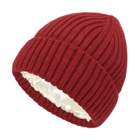 New Satin Warm Wool Hat Men And Women