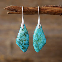 High-quality, Light-luxury Teardrop Natural Phoenix Stone Drop Earringstrendy European And American-style Vintage Jewelry From TEMU Thats Flying Off The Shelves
