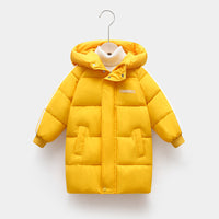 Mid-length Thickened Children's Down And Wadded Jacket
