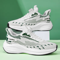 Rotating Buckle Fly-kit Mesh Casual Sports Running Men's Shoes