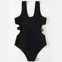 European And American Bikini High Waist One Piece Swimsuit