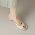Increased Slim Fit Peep Toe Stiletto Heel Sandals