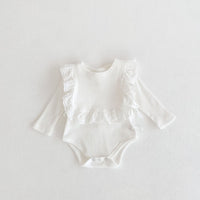 Autumn Solid Triangle Baby Solid Bodysuit