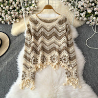 New Loose Slimming Short Long Sleeve Top Trendy