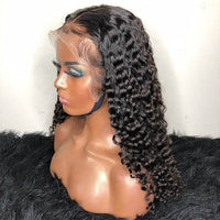 Fashionable Synthetic Headband With Black Long Curly Hair