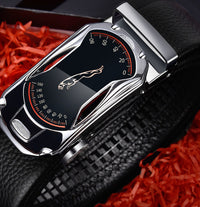 Men's leather belt