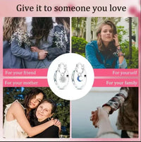 New European And American-style Double-layer Earrings For Women