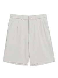 Men's Simple Solid Color Casual Cotton Linen Shorts